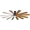 Windflower 80" Ceiling Fan in Matte Black/Distressed Koa