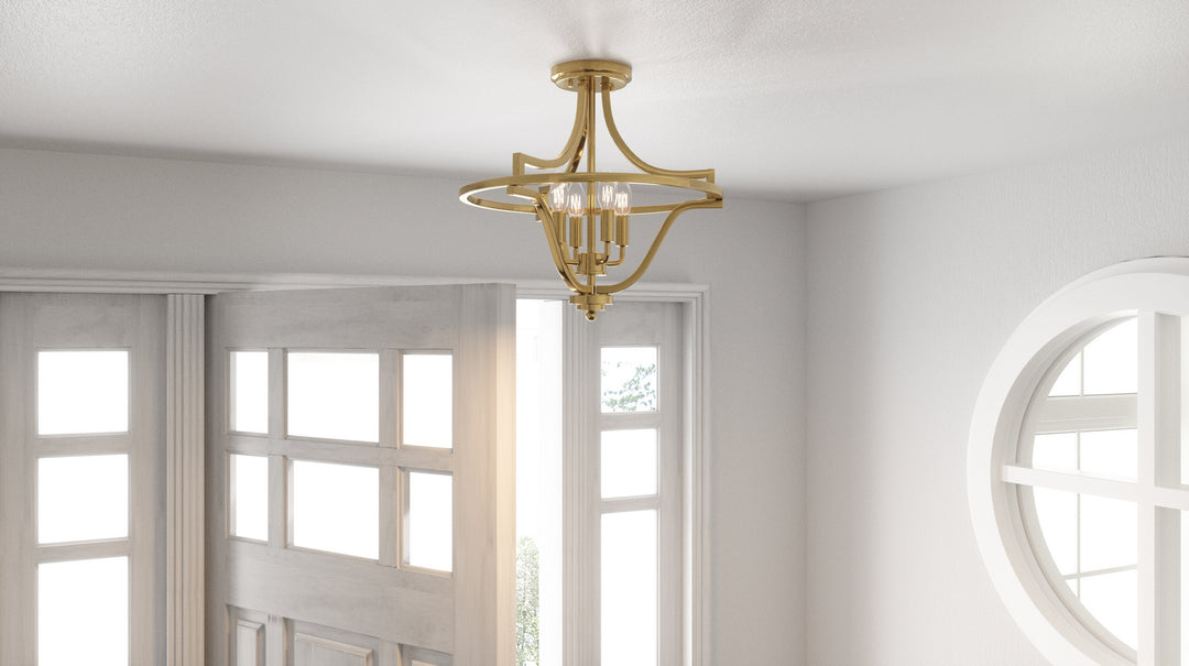 Quoizel Four Light Semi-Flush Mount