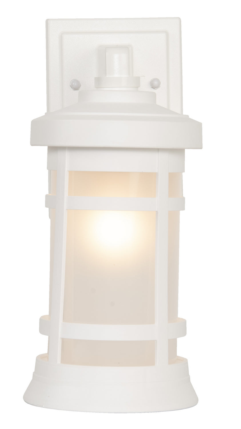 Resilience Lanterns One Light Outdoor Wall Lantern in Textured White