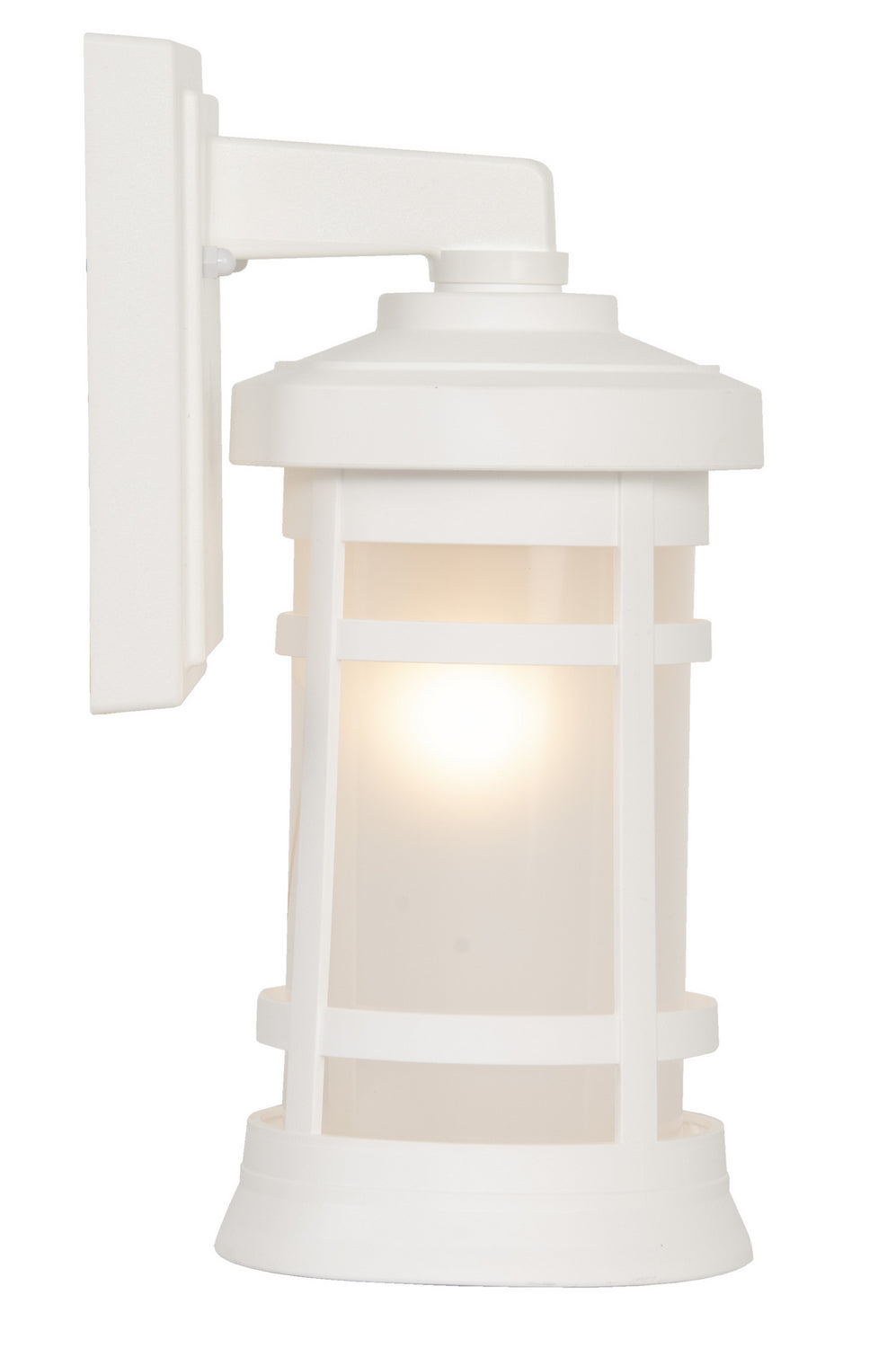 Resilience Lanterns One Light Outdoor Wall Lantern in Textured White