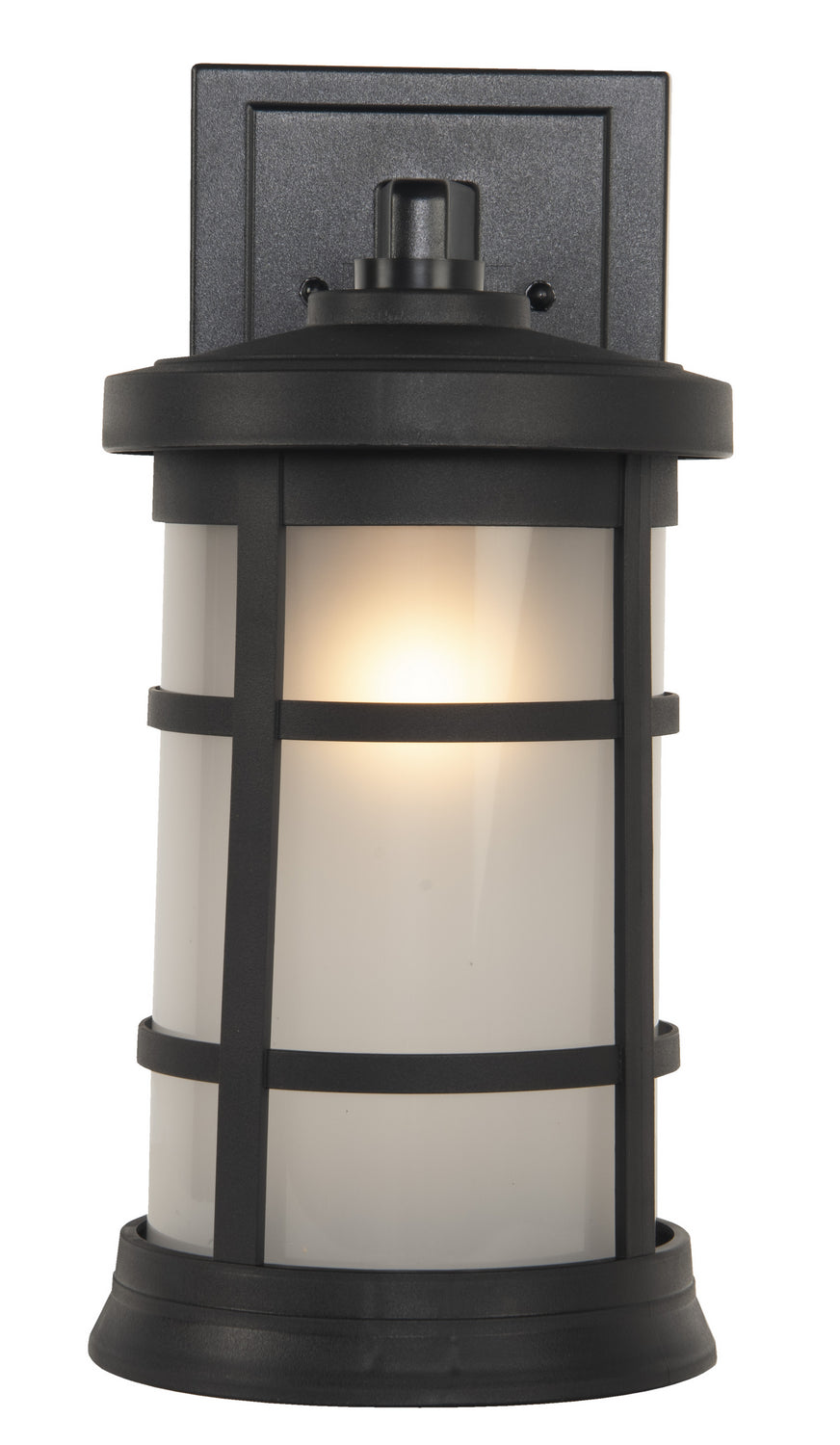 Resilience Lanterns One Light Outdoor Wall Lantern in Textured Black