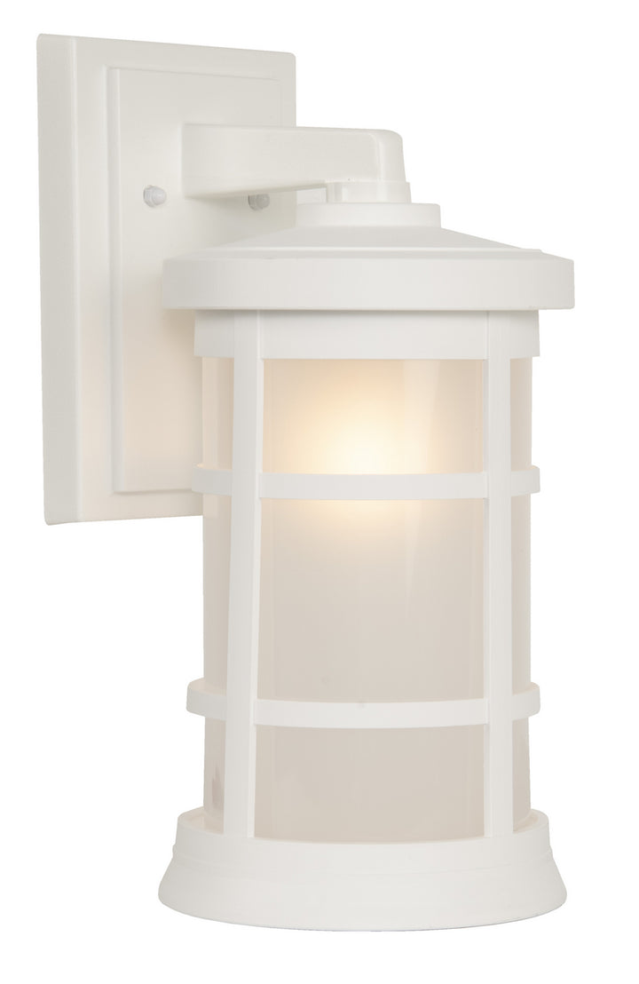 Resilience Lanterns One Light Outdoor Wall Lantern in Textured White