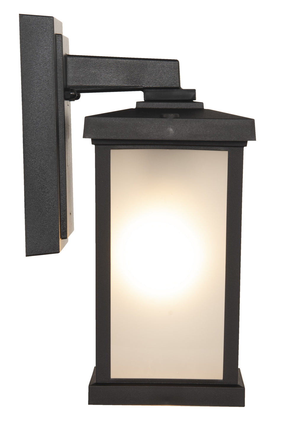 Resilience Lanterns One Light Outdoor Wall Lantern in Textured Black