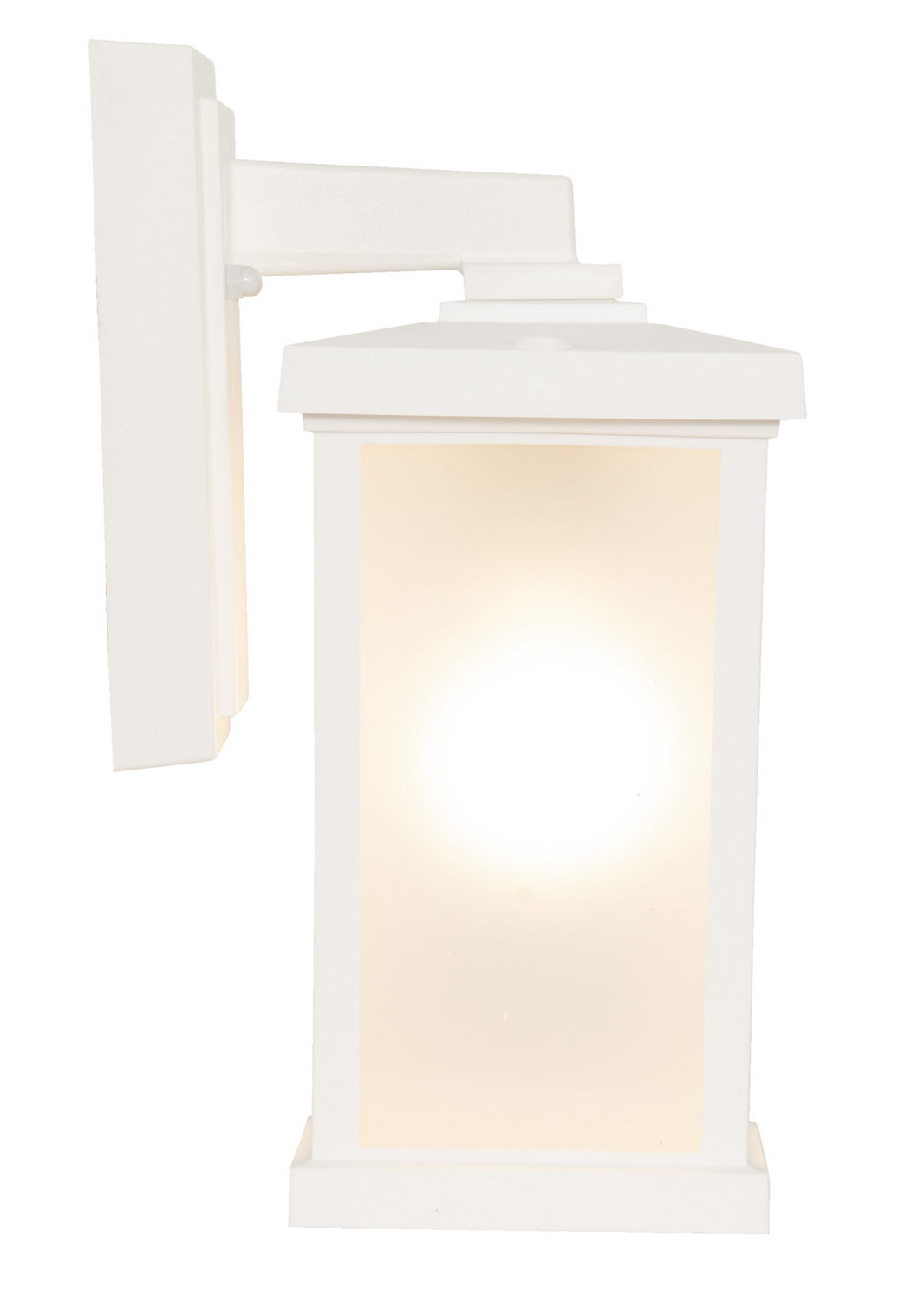 Resilience Lanterns One Light Outdoor Wall Lantern in Textured White