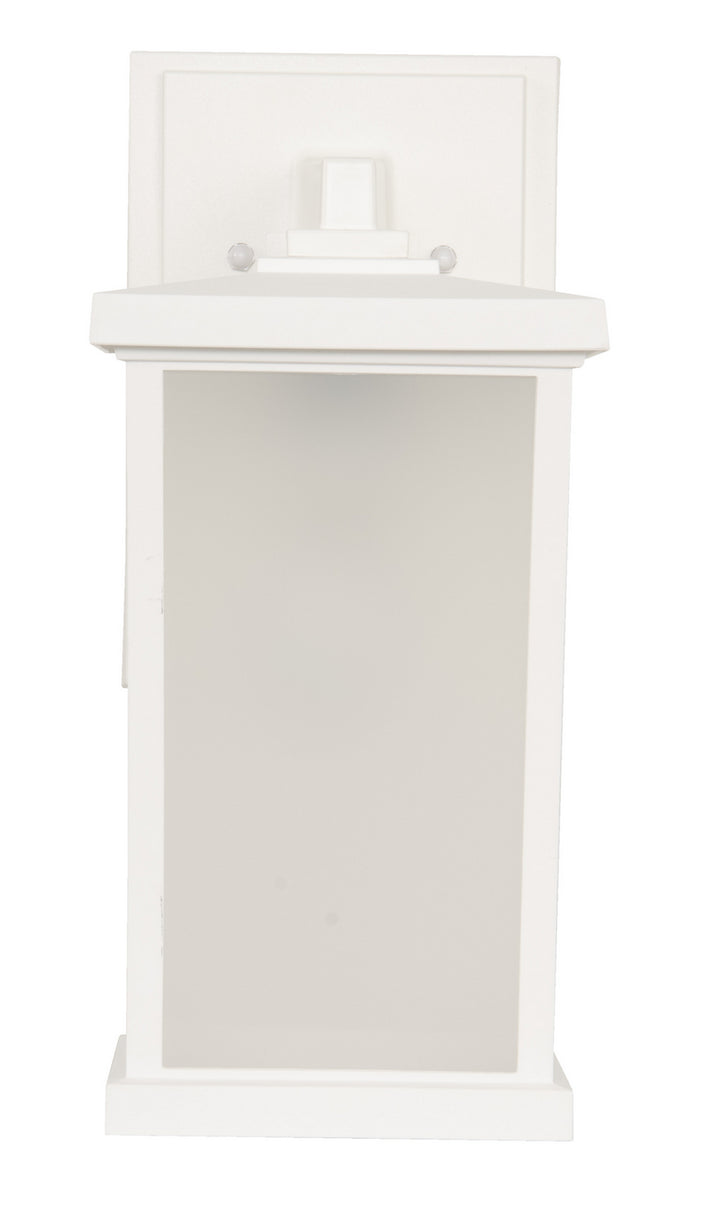 Resilience Lanterns One Light Outdoor Wall Lantern in Textured White