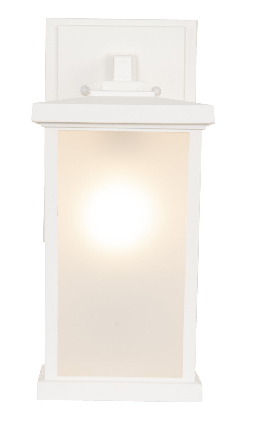 Resilience Lanterns One Light Outdoor Wall Lantern in Textured White