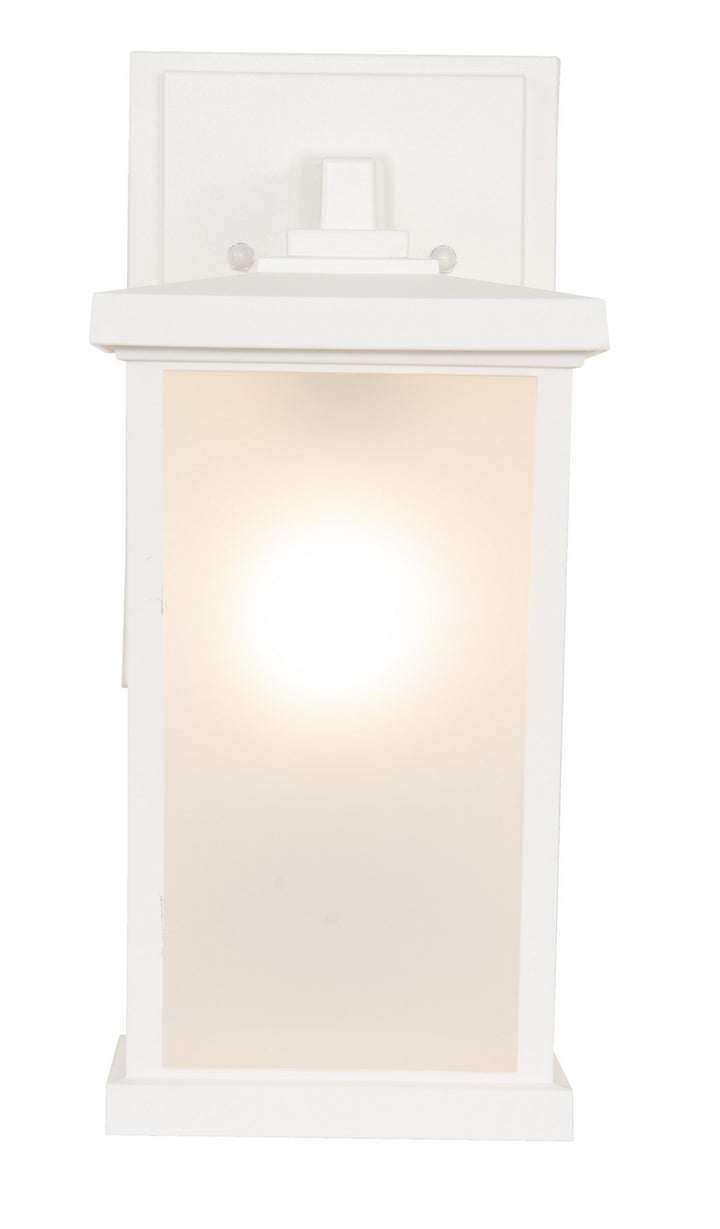 Resilience Lanterns One Light Outdoor Wall Lantern in Textured White