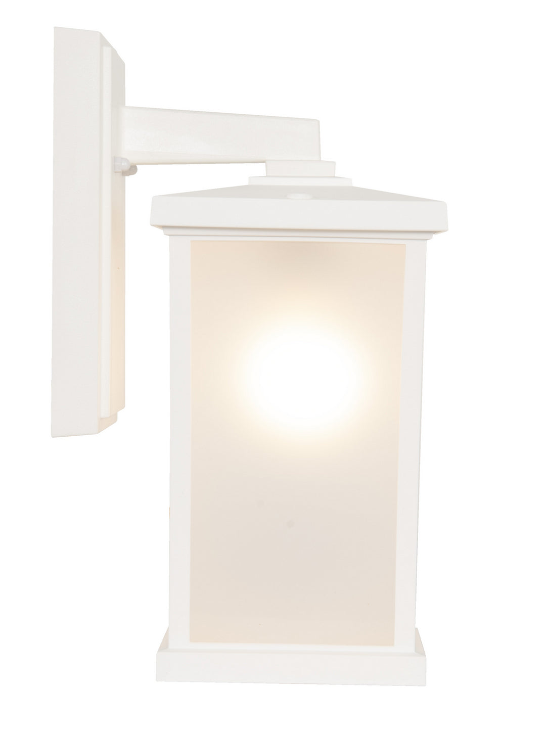 Resilience Lanterns One Light Outdoor Wall Lantern in Textured White