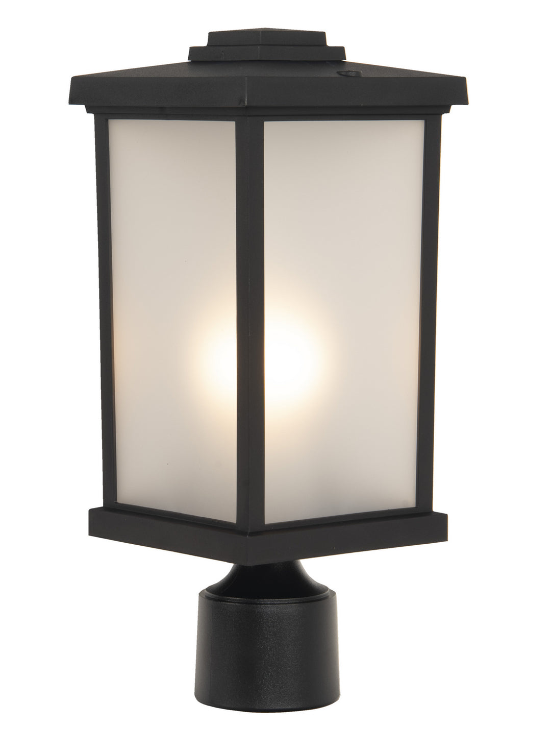 Resilience Lanterns One Light Post Mount in Textured Black