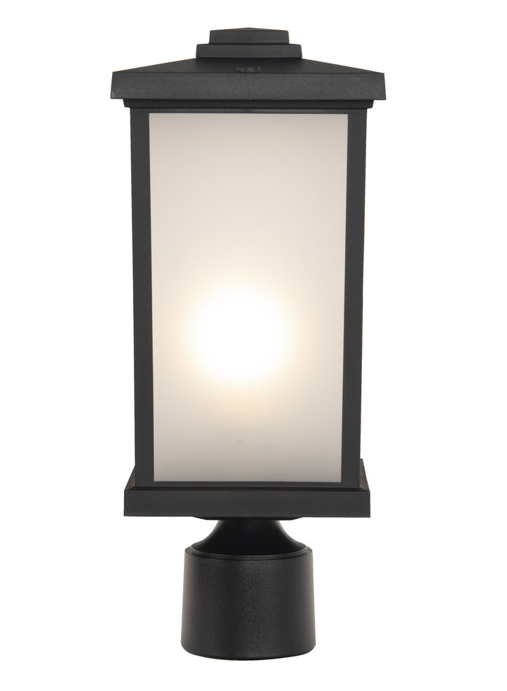 Resilience Lanterns One Light Post Mount in Textured Black