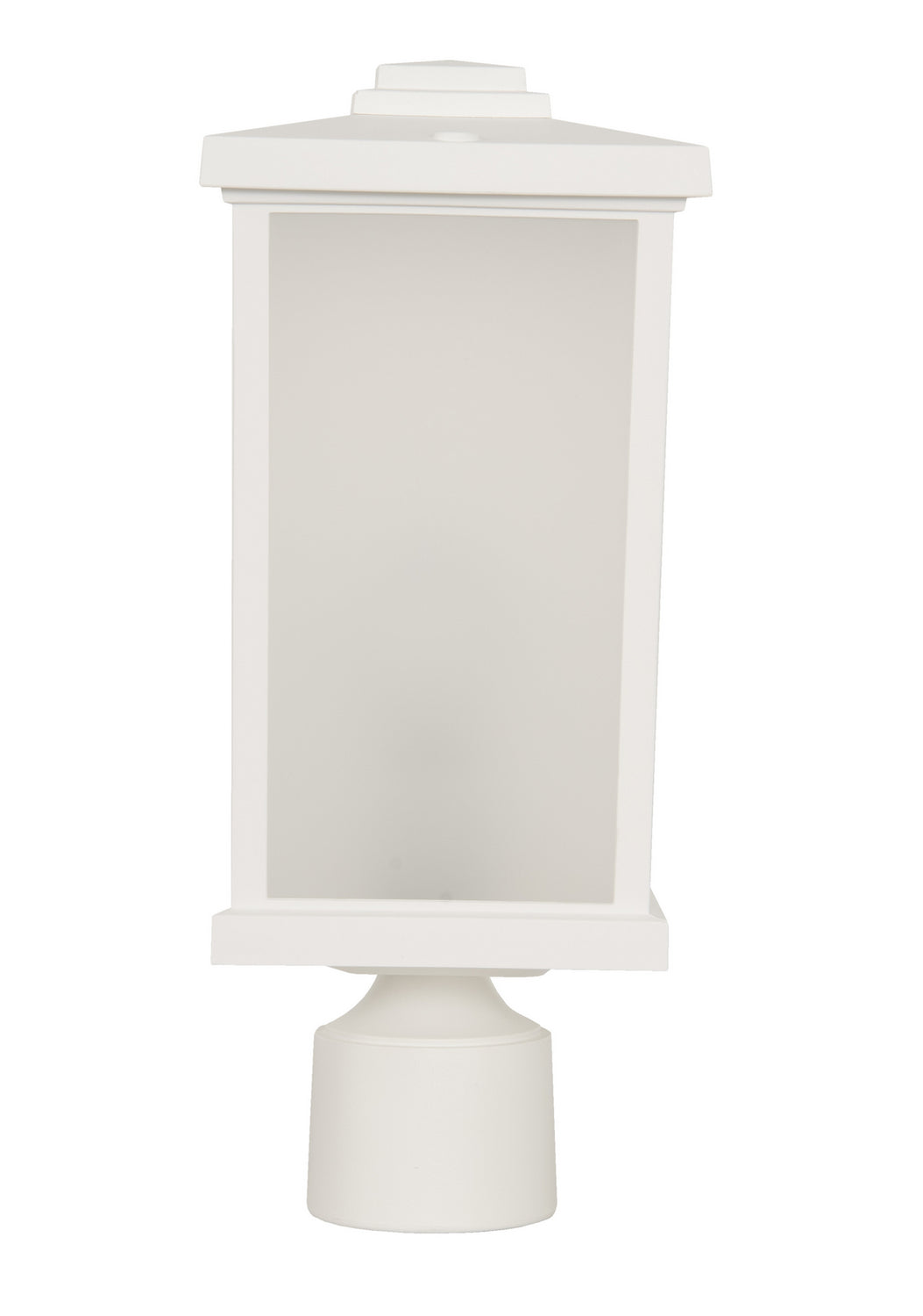 Resilience Lanterns One Light Post Mount in Textured White