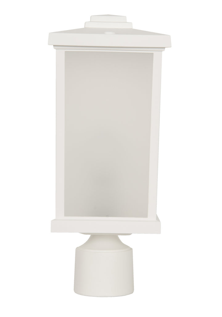 Resilience Lanterns One Light Post Mount in Textured White