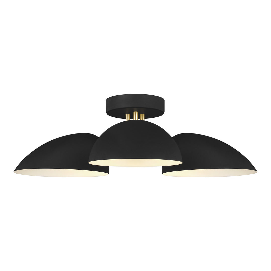 Visual Comfort Studio Three Light Flush Mount