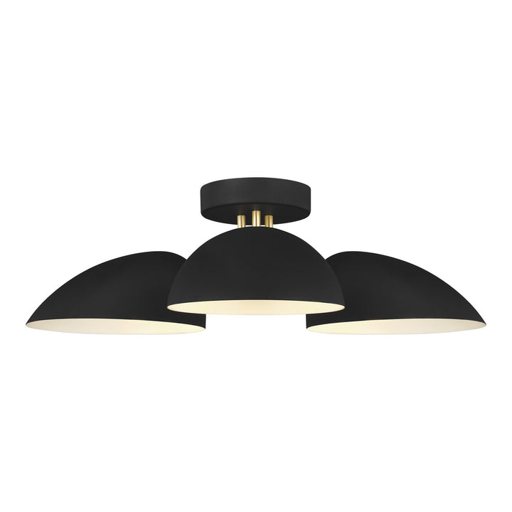 Visual Comfort Studio Three Light Flush Mount