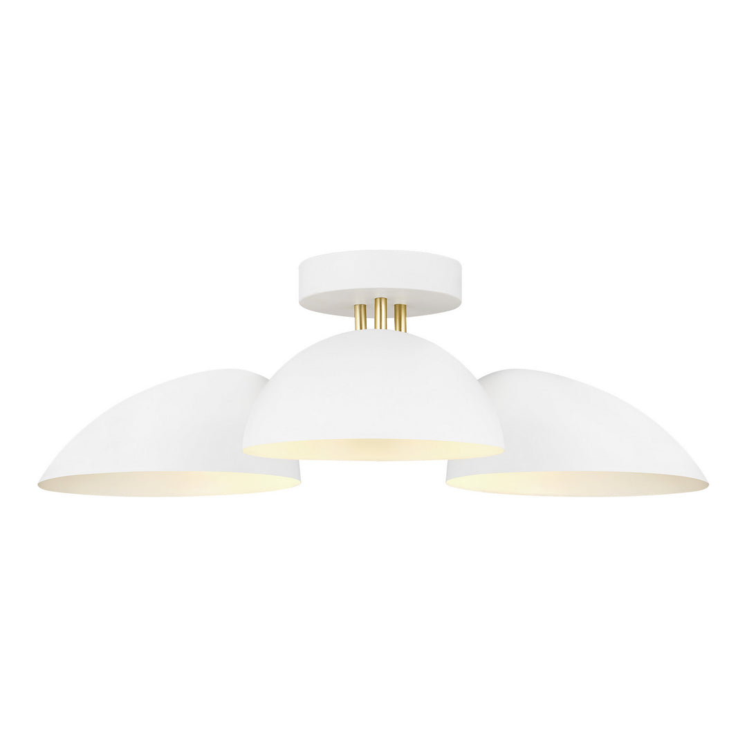 Visual Comfort Studio Three Light Flush Mount