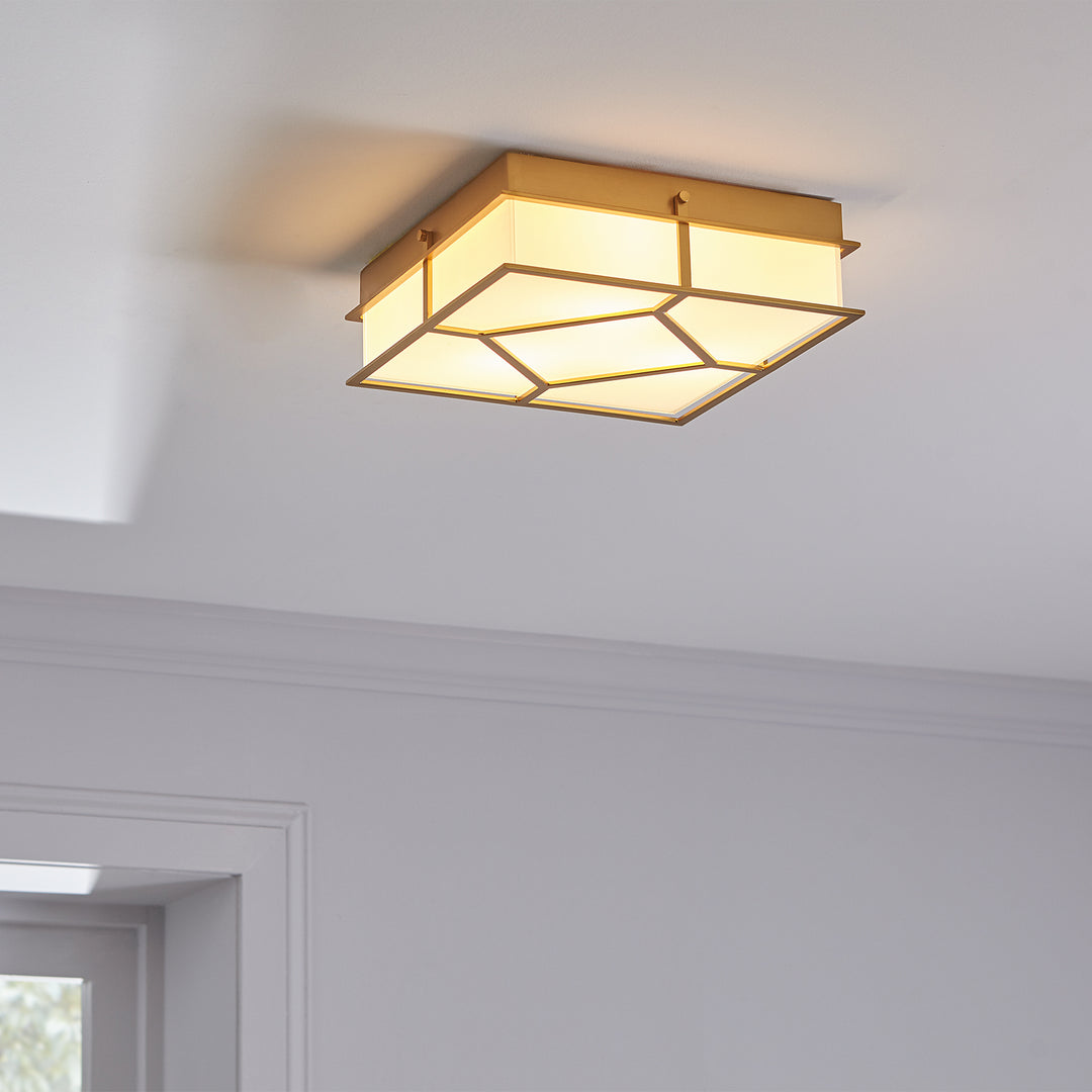 Visual Comfort Studio Three Light Flush Mount