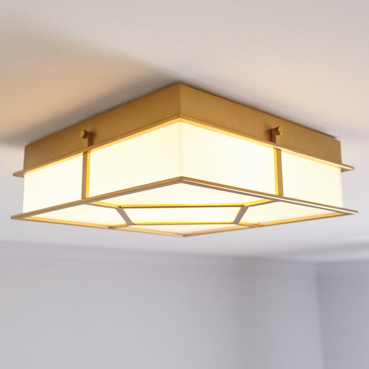 Visual Comfort Studio Three Light Flush Mount