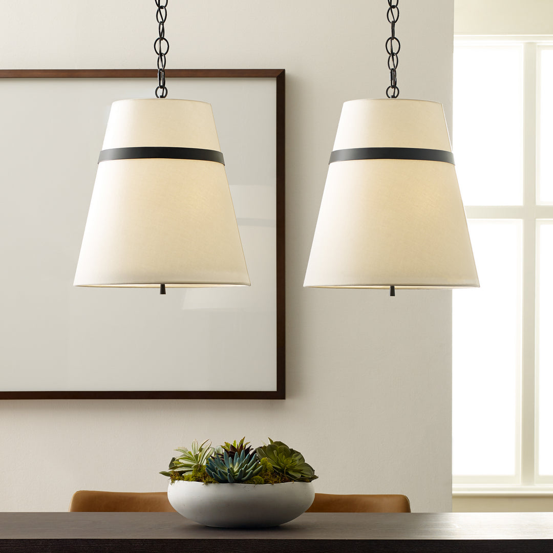 Visual Comfort Studio Three Light Pendant