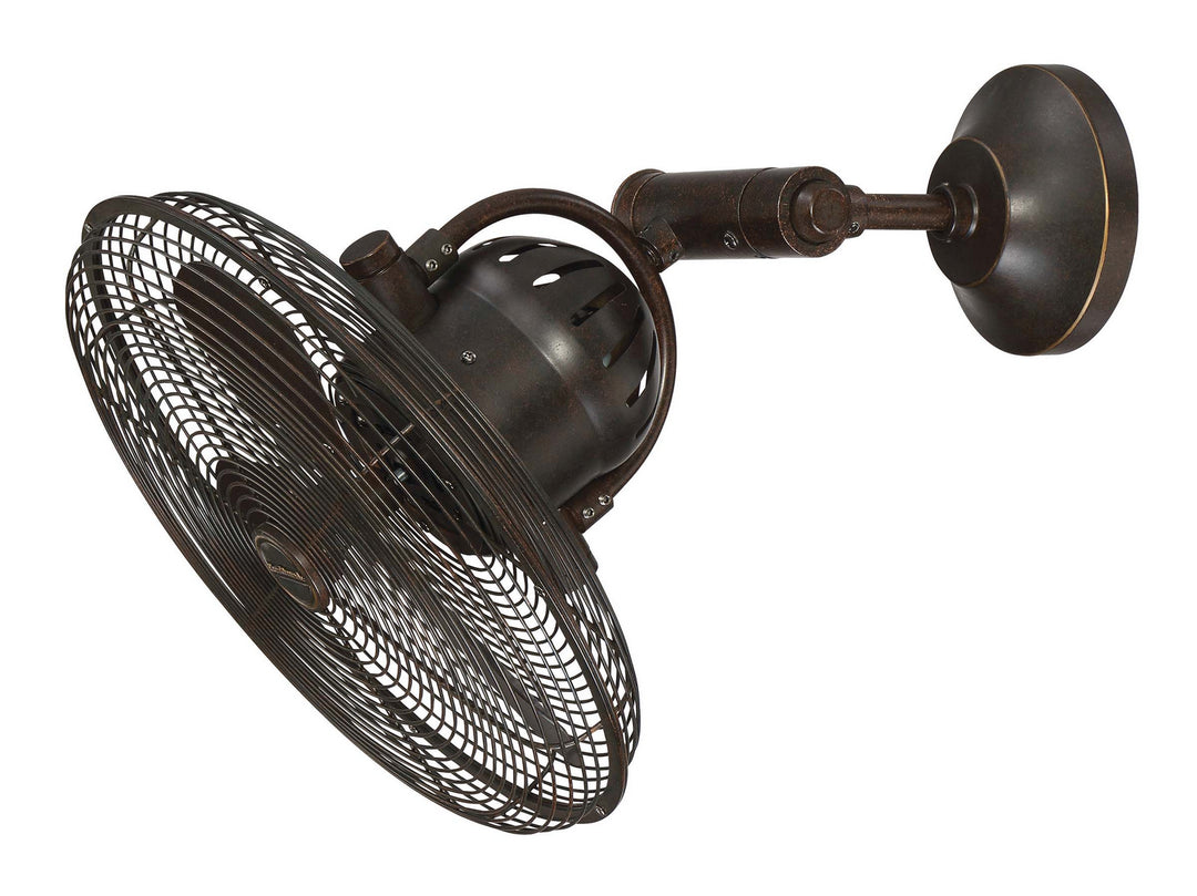 Craftmade Bellows IV 14" Hard Wired Oscillating Wall Fan with Wall Control