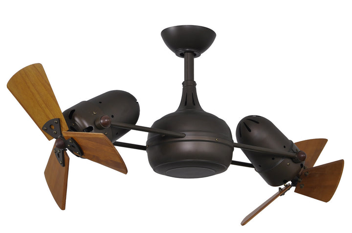 Matthews Fan Company Dagny Indoor/Outdoor Rotational Ceiling Fan with Remote