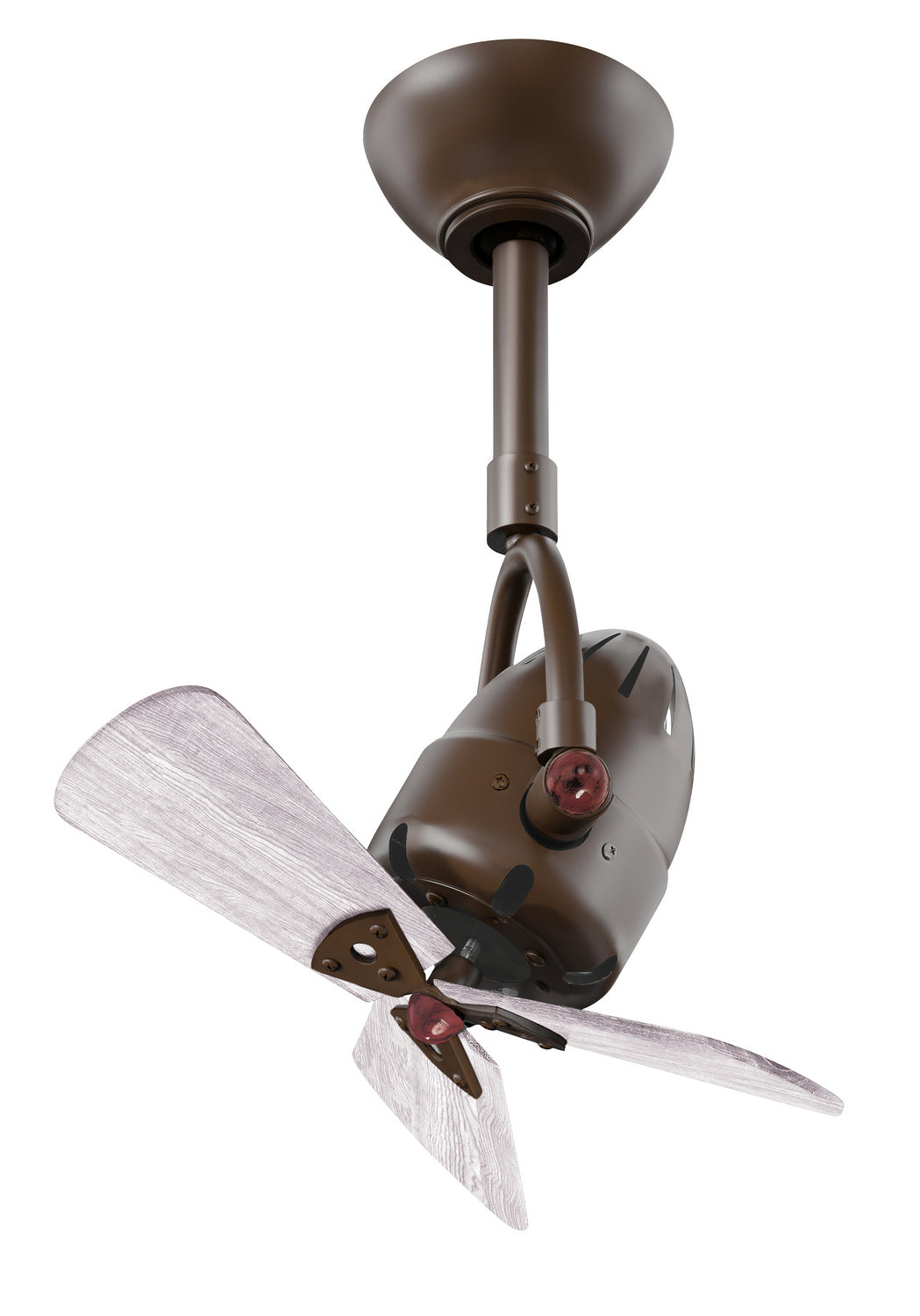 Matthews Fan Company Diane 16" Indoor/Outdoor Directional Ceiling Fan with Remote