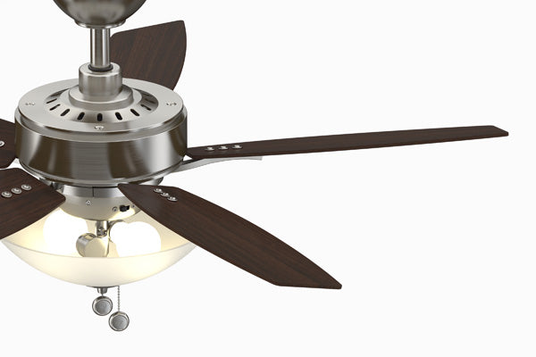 Fanimation Aire Deluxe 44" Pull Chain Ceiling Fan with Light