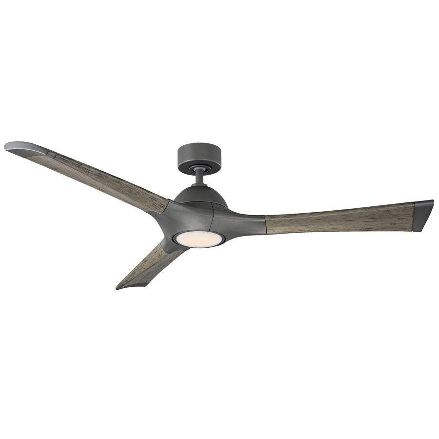 Modern Forms Fan 60" Woody Smart Outdoor DC Ceiling Fan with 19W CCT LED and Remote