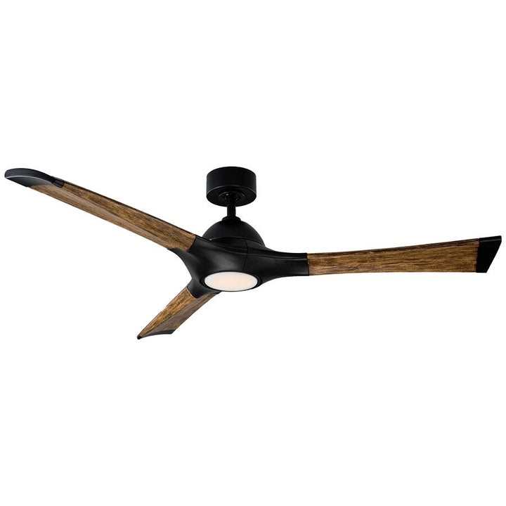 Modern Forms Fan 60" Woody Smart Outdoor DC Ceiling Fan with 19W CCT LED and Remote