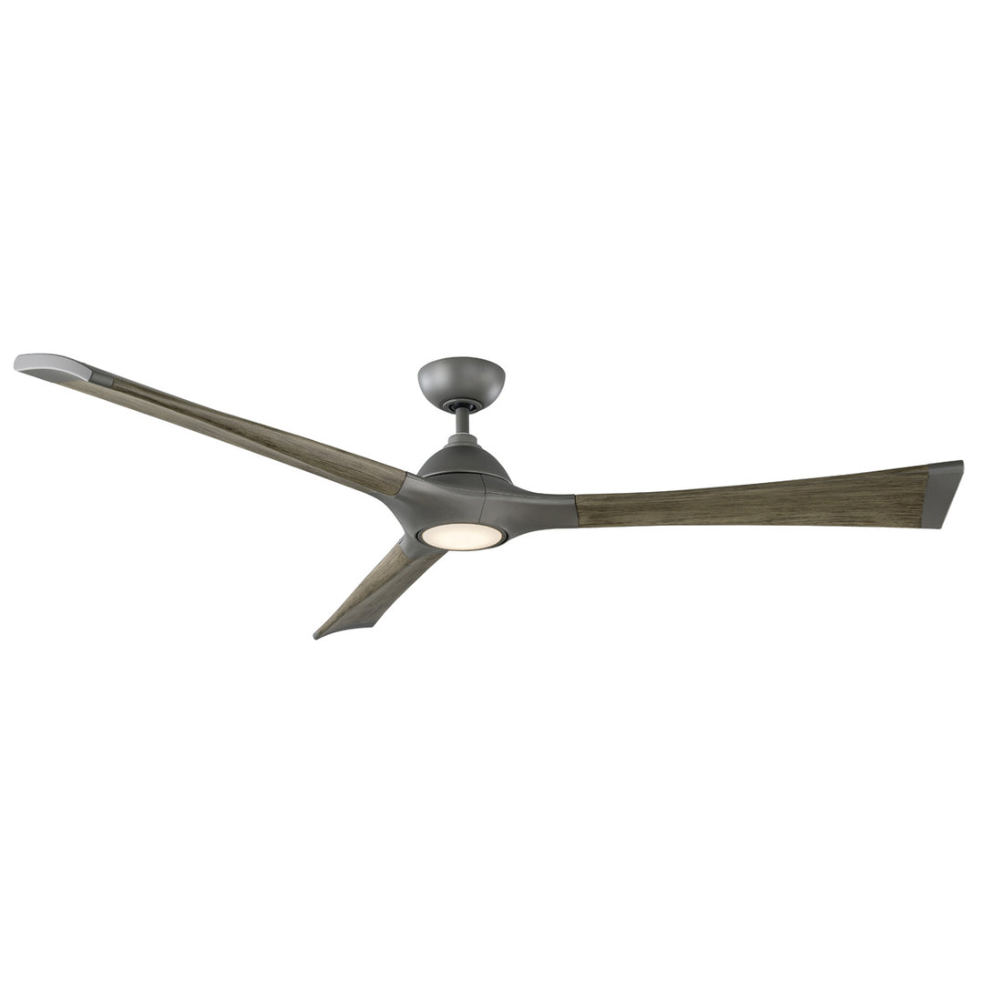 Modern Forms Fan 60" Woody Smart Outdoor DC Ceiling Fan with 19W CCT LED and Remote