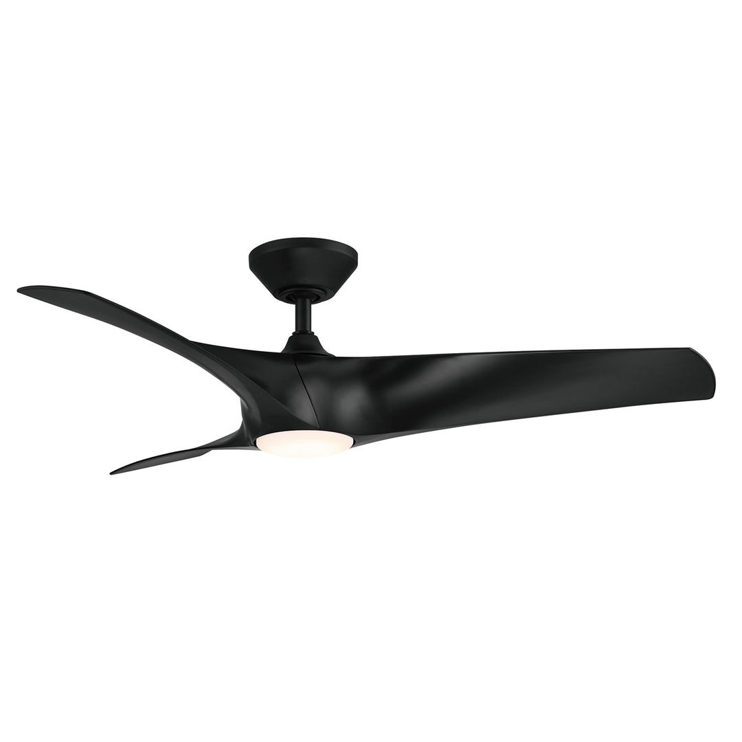 Modern Forms Fans Zephyr 52" Smart Outdoor DC Ceiling Fan with 19.5W Dimmable light and Remote Control