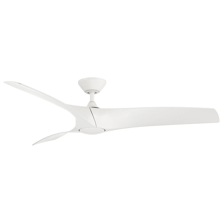 Modern Forms Fans Zephyr 52" Smart Outdoor DC Ceiling Fan with 19.5W Dimmable light and Remote Control