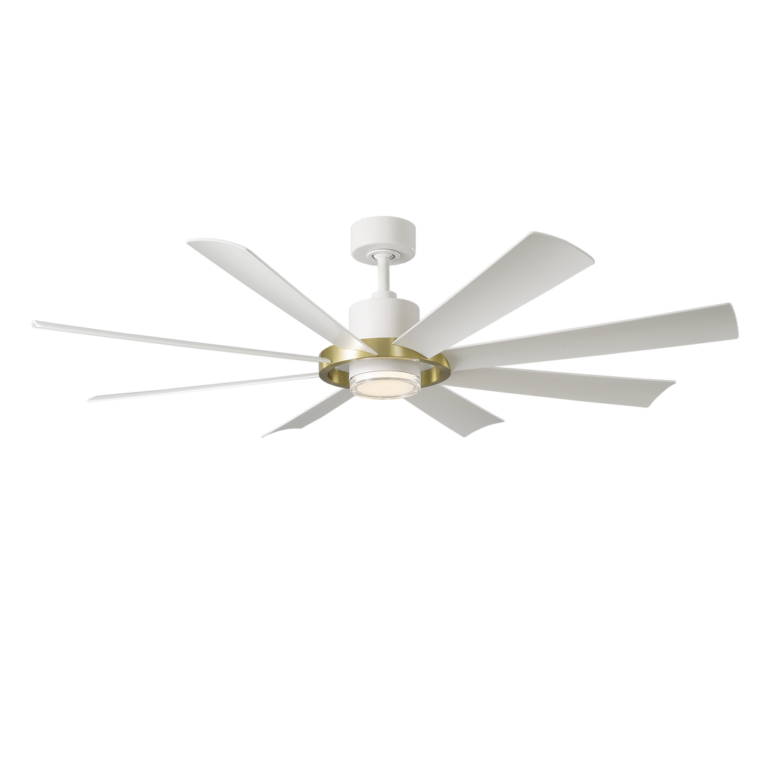 Modern Forms Fan Aura Smart Outdoor DC Ceiling Fan with 19.5W CCT LED and remote