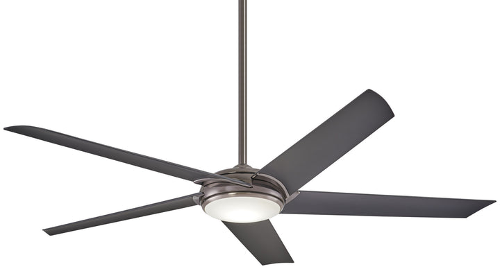 Minka Aire Raptor 60" DC Ceiling Fan with 16W LED Dimmable Light and Handheld Remote Control