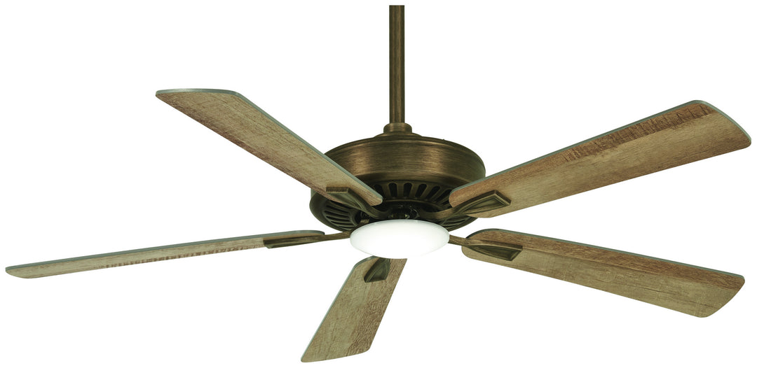 Minka Aire Contractor 52" Ceiling Fan with 16W Dimmable LED Light and Remote Control