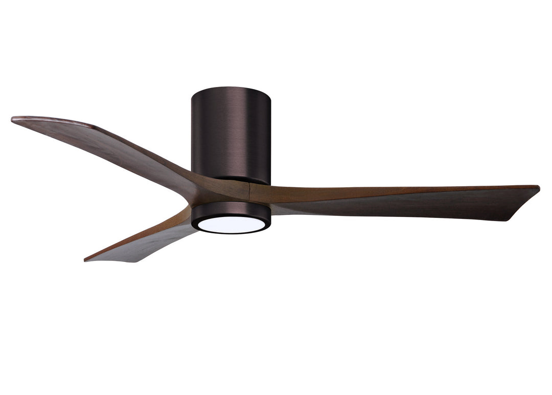 Matthews Fan Company Irene 3HLK 52" Indoor/Outdoor DC LED Hugger Ceiling Fan with Remote and Wall Control