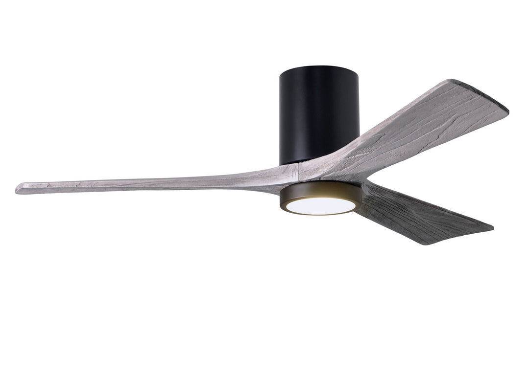 Matthews Fan Company Irene 3HLK 52" Indoor/Outdoor DC LED Hugger Ceiling Fan with Remote and Wall Control