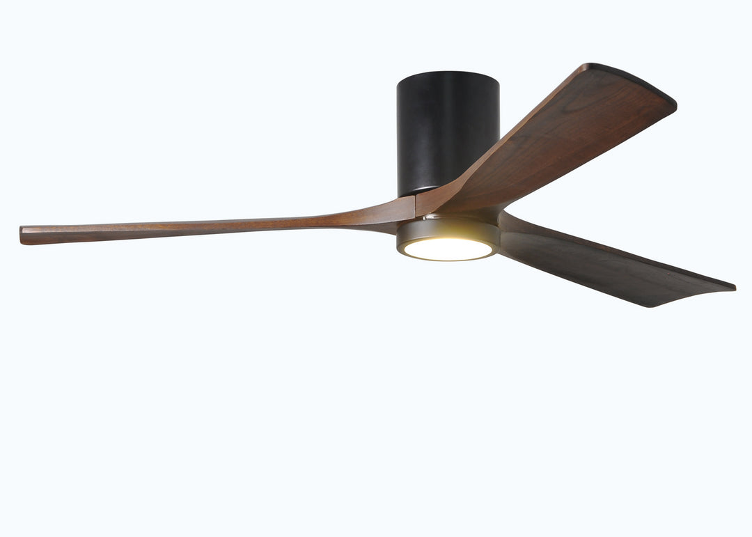 Matthews Fan Company Irene 3HLK 60" Indoor/Outdoor DC LED Hugger Ceiling Fan with Remote and Wall Control