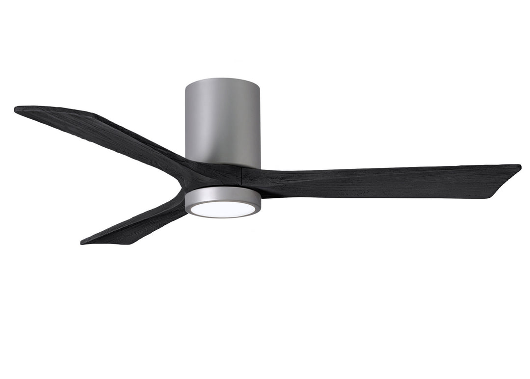 Matthews Fan Company Irene 3HLK 52" Indoor/Outdoor DC LED Hugger Ceiling Fan with Remote and Wall Control