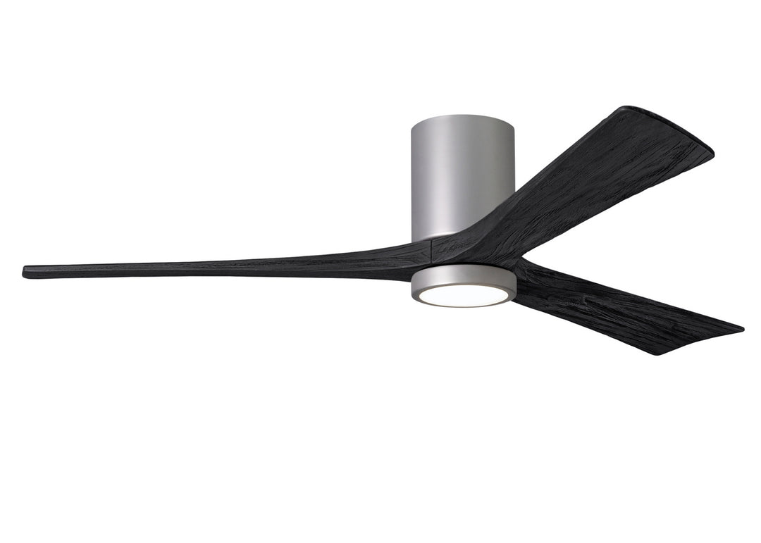 Matthews Fan Company Irene 3HLK 60" Indoor/Outdoor DC LED Hugger Ceiling Fan with Remote and Wall Control