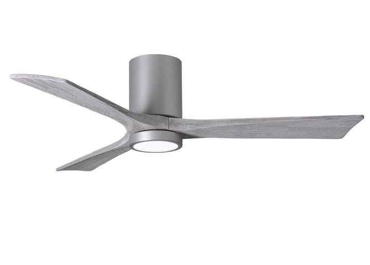 Matthews Fan Company Irene 3HLK 52" Indoor/Outdoor DC LED Hugger Ceiling Fan with Remote and Wall Control