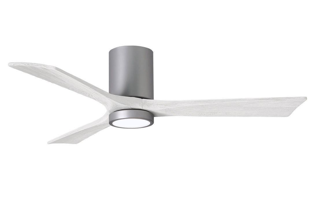 Matthews Fan Company Irene 3HLK 52" Indoor/Outdoor DC LED Hugger Ceiling Fan with Remote and Wall Control