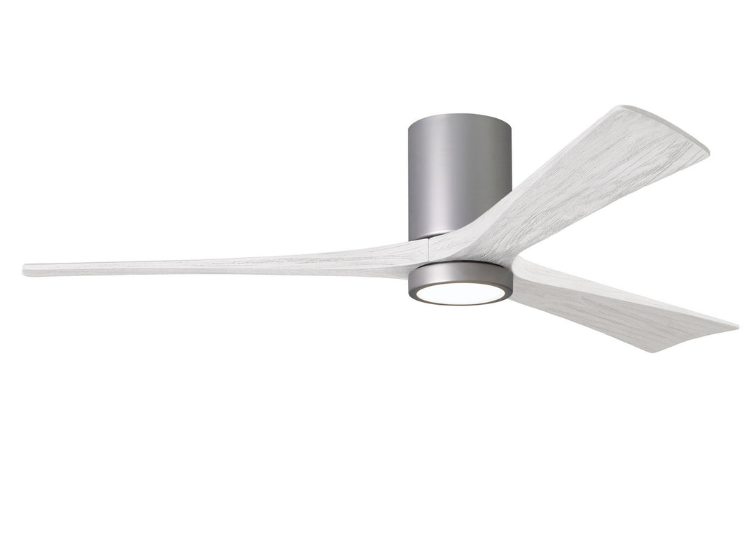 Matthews Fan Company Irene 3HLK 60" Indoor/Outdoor DC LED Hugger Ceiling Fan with Remote and Wall Control