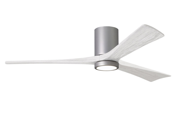 Matthews Fan Company Irene 3HLK 60" Indoor/Outdoor DC LED Hugger Ceiling Fan with Remote and Wall Control