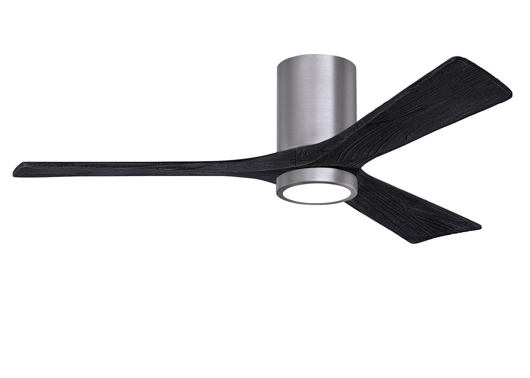 Matthews Fan Company Irene 3HLK 52" Indoor/Outdoor DC LED Hugger Ceiling Fan with Remote and Wall Control