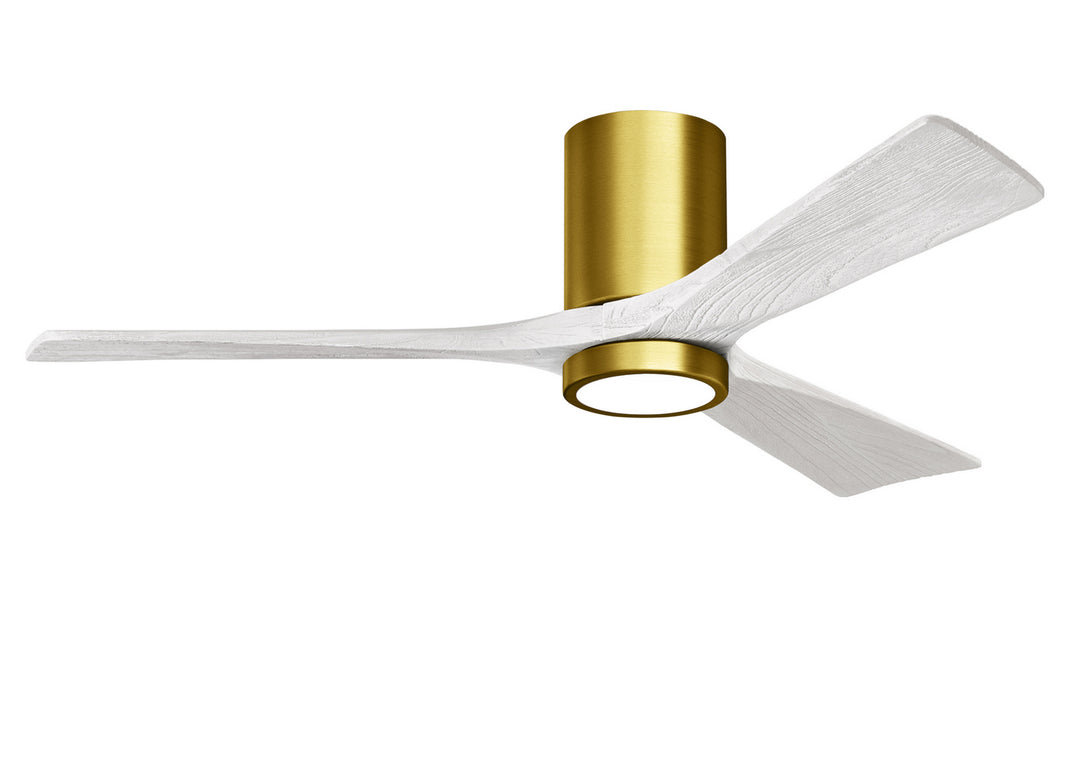 Matthews Fan Company Irene 3HLK 52" Indoor/Outdoor DC LED Hugger Ceiling Fan with Remote and Wall Control