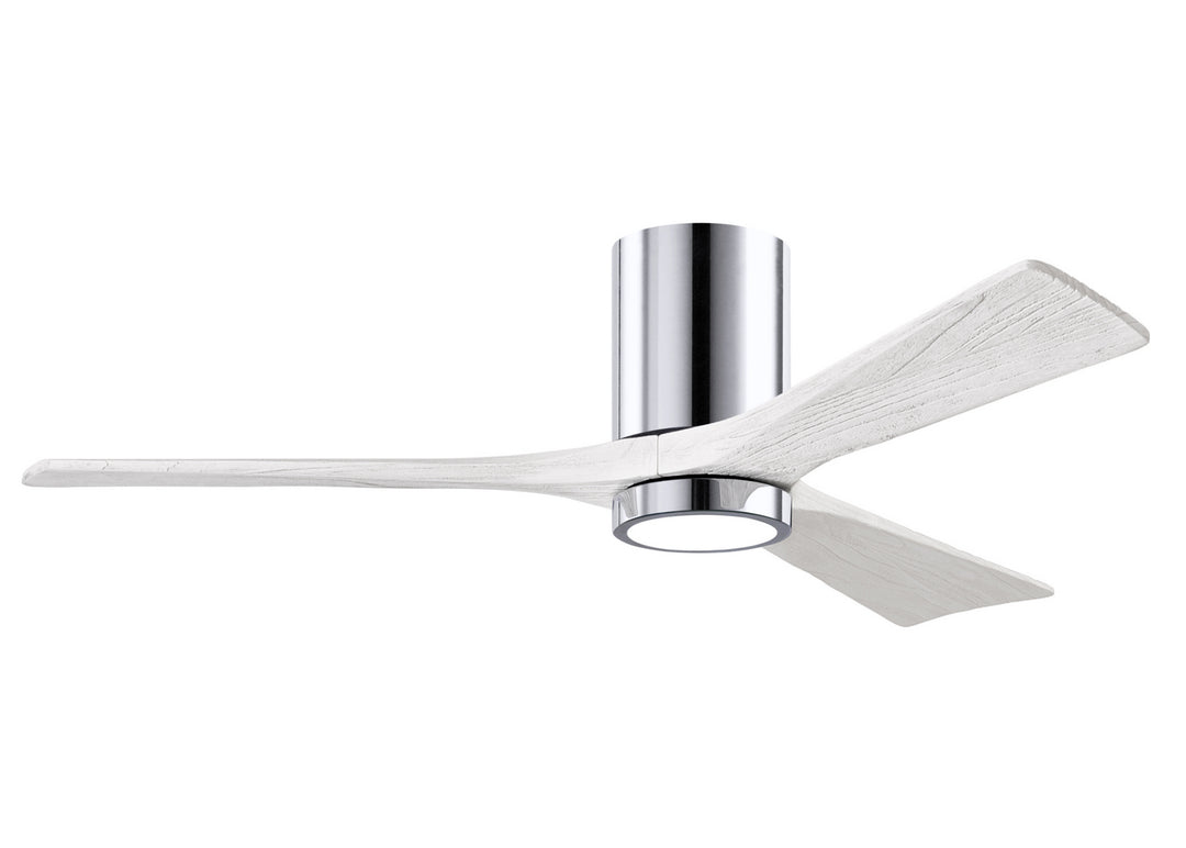 Matthews Fan Company Irene 3HLK 52" Indoor/Outdoor DC LED Hugger Ceiling Fan with Remote and Wall Control