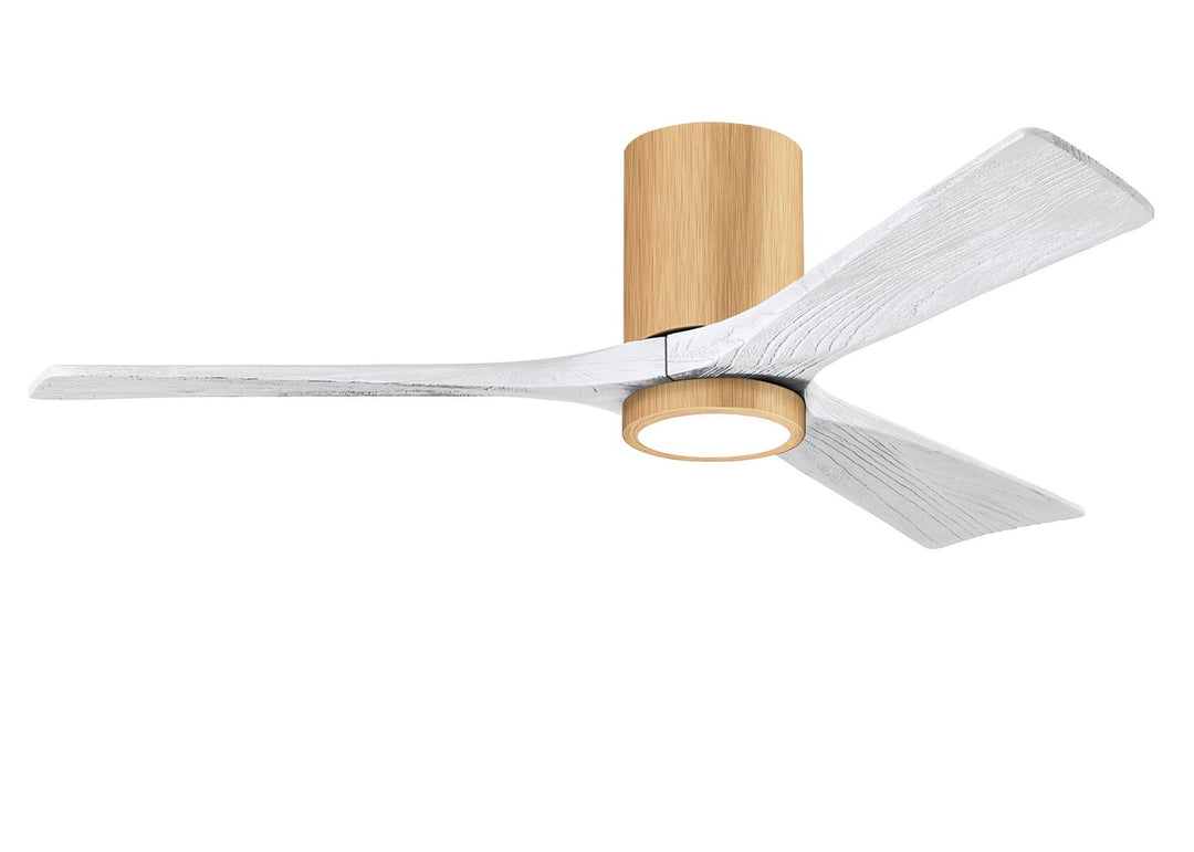 Matthews Fan Company Irene 3HLK 52" Indoor/Outdoor DC LED Hugger Ceiling Fan with Remote and Wall Control