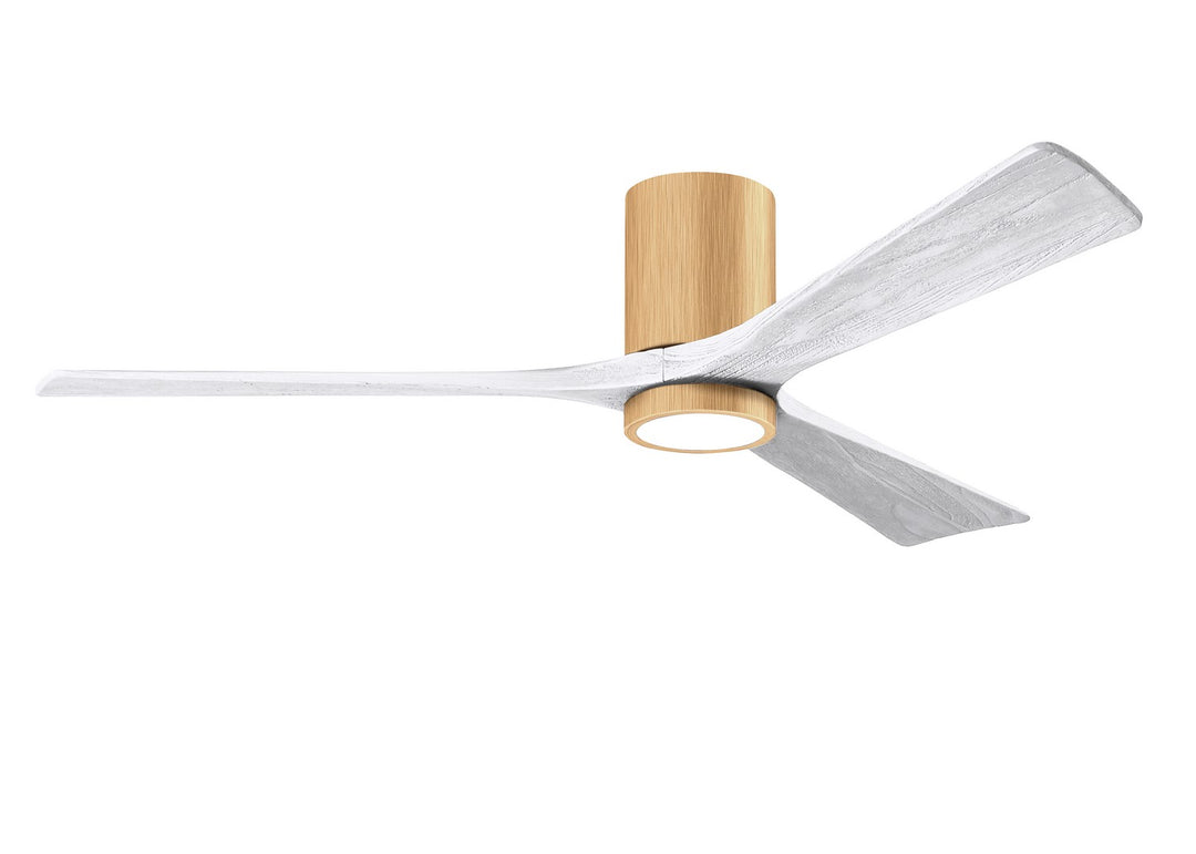 Matthews Fan Company Irene 3HLK 60" Indoor/Outdoor DC LED Hugger Ceiling Fan with Remote and Wall Control