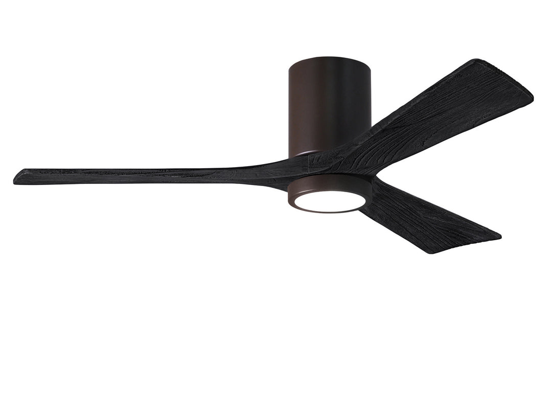 Matthews Fan Company Irene 3HLK 52" Indoor/Outdoor DC LED Hugger Ceiling Fan with Remote and Wall Control