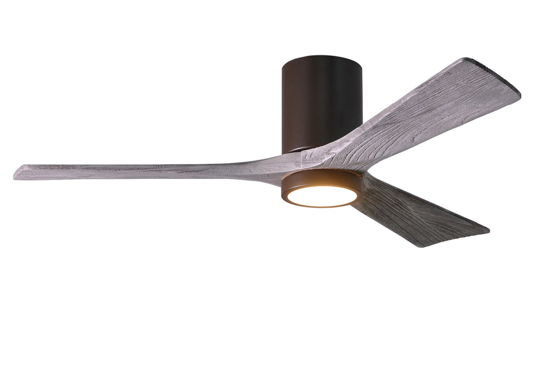 Matthews Fan Company Irene 3HLK 52" Indoor/Outdoor DC LED Hugger Ceiling Fan with Remote and Wall Control